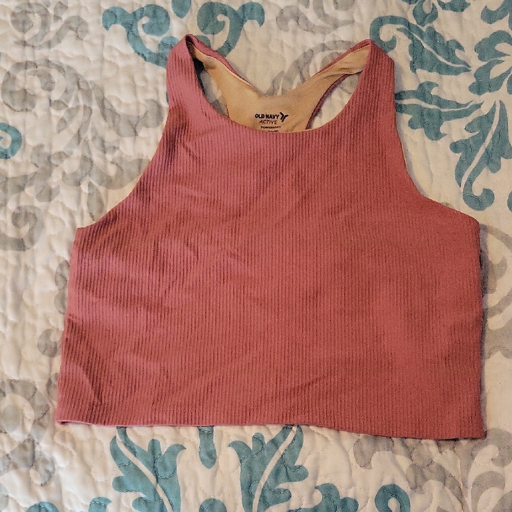 Old Navy Girls's Neutral Colored Ribbed Tank Top/Bralette